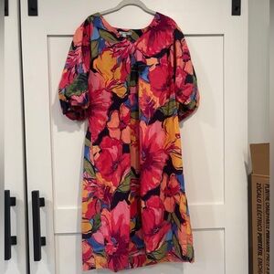 Chico's Bright Floral Dress XXL